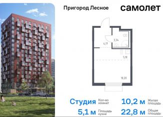 Продажа квартиры студии, 22.8 м2, Московская область, микрорайон Пригород Лесное, к18