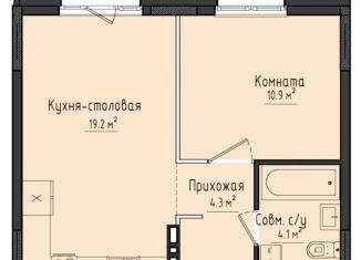 Продаю однокомнатную квартиру, 38.4 м2, село Первомайский, улица Строителя Николая Шишкина, 6/4