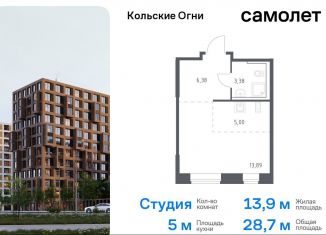 Квартира на продажу студия, 28.7 м2, Мурманская область