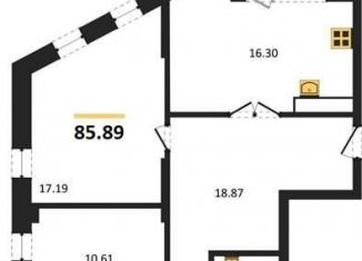 Продается трехкомнатная квартира, 85.9 м2, Воронежская область, набережная Чуева, 7