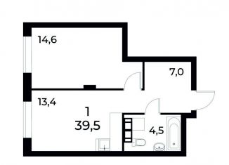 Продам 1-комнатную квартиру, 39.2 м2, Нижний Новгород, улица Коперника