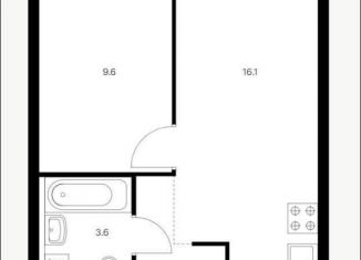 Продаю 1-ком. квартиру, 32.3 м2, Москва, ЗАО