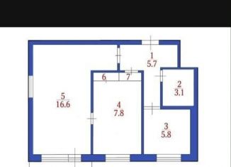 Сдам в аренду 2-комнатную квартиру, 42.4 м2, Кемеровская область, Рекордная улица, 3А