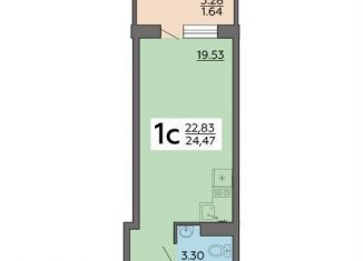 Продается квартира студия, 24.5 м2, Воронеж, Советский район, Острогожская улица, 164