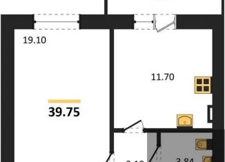 Продажа однокомнатной квартиры, 39.8 м2, Отрадненское сельское поселение