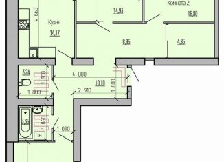 Продается трехкомнатная квартира, 94.3 м2, Рязанская область