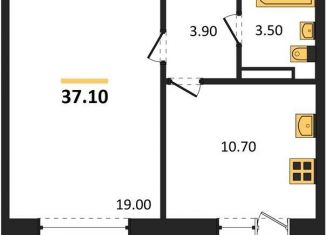 Продам 1-ком. квартиру, 37.1 м2, Новосибирская область, микрорайон Околица, 12С