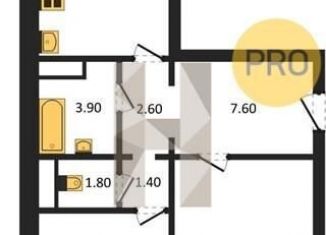 Продам двухкомнатную квартиру, 65.1 м2, Воронежская область, улица Шишкова, 140Б/6