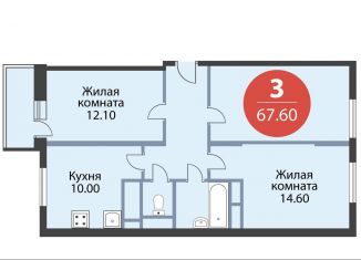 Продается 3-комнатная квартира, 67.6 м2, Мытищи, жилой комплекс Новое Медведково, к35, ЖК Новое Медведково