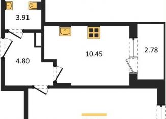 Продам 1-комнатную квартиру, 38.4 м2, Воронеж, Советский район