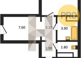 Продажа однокомнатной квартиры, 49.2 м2, Воронеж, улица Шишкова, 140Б/6, Центральный район