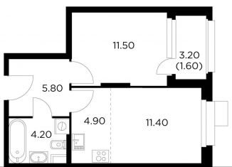 Продам 2-комнатную квартиру, 39.4 м2, Мытищи, ЖК Новое Медведково