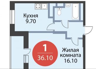 Продаю однокомнатную квартиру, 36.1 м2, Мытищи, жилой комплекс Новое Медведково, к35