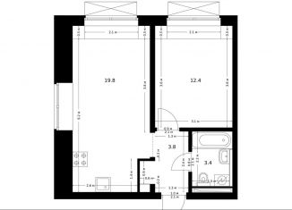 Продам 1-ком. квартиру, 39.4 м2, посёлок Ильинское-Усово, Заповедная улица, 9