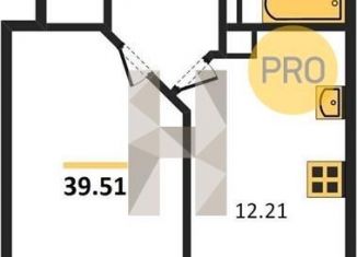 Продажа однокомнатной квартиры, 39.5 м2, Ростов-на-Дону, улица 23-я Линия, 54с12, ЖК Город у Реки