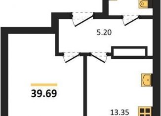 Продаю однокомнатную квартиру, 39.7 м2, Новосибирск, улица Краузе, 31