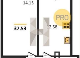 Продажа 1-комнатной квартиры, 37.5 м2, Ростов-на-Дону, улица 23-я Линия, 54с12, ЖК Город у Реки