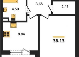 Продам 1-комнатную квартиру, 36.1 м2, Воронеж, Центральный район