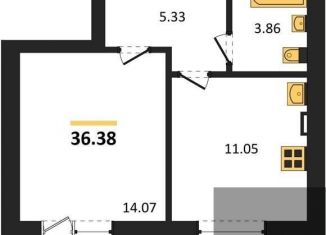 Продается однокомнатная квартира, 36.4 м2, Отрадненское сельское поселение