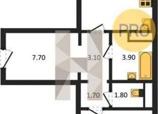 Продаю 1-ком. квартиру, 49.4 м2, Воронеж, Центральный район, улица Загоровского, 9/1