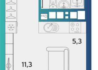 Продажа однокомнатной квартиры, 26.3 м2, Ижевск, Устиновский район, улица Архитектора П.П. Берша, 44