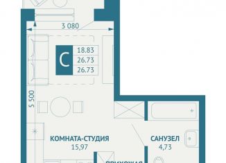 Продажа квартиры студии, 31.9 м2, Краснодарский край