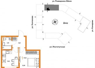 Продажа однокомнатной квартиры, 31.6 м2, Москва