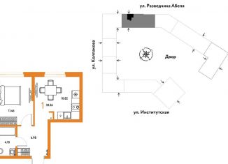 Продажа 1-ком. квартиры, 33.4 м2, Москва, Даниловский район