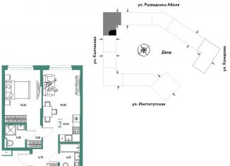 Продам 2-комнатную квартиру, 47.4 м2, Москва, метро Коломенская