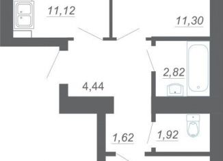 Продается 2-ком. квартира, 49.6 м2, Архангельская область, деревня Осиново, 16