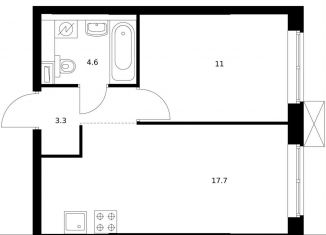 Продажа 1-комнатной квартиры, 36.6 м2, Санкт-Петербург, метро Василеостровская