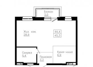 Продам 2-комнатную квартиру, 45.3 м2, Владивосток, Ленинский район