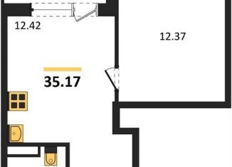 Продам 1-комнатную квартиру, 35.2 м2, Воронеж, Коминтерновский район, Электросигнальная улица, 9Ак2