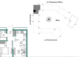 Продажа 2-ком. квартиры, 35.2 м2, Москва