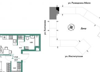 Продам двухкомнатную квартиру, 37.7 м2, Москва