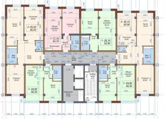 Продается 1-комнатная квартира, 50.6 м2, Нальчик, улица Героя России Т.М. Тамазова, 7к1