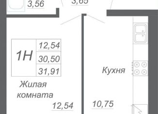 Продается 1-комнатная квартира, 31.9 м2, село Осиново