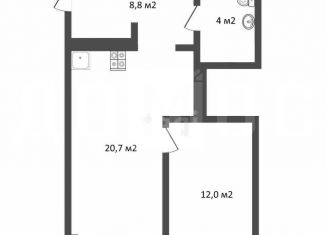 1-ком. квартира на продажу, 45.5 м2, Екатеринбург, улица Краснолесья, 54/4