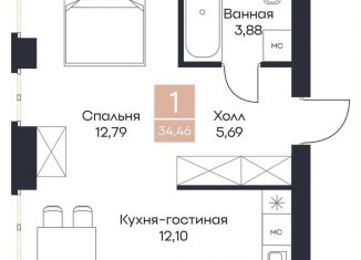 Продам квартиру студию, 34.5 м2, Рязанская область