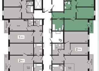 Продажа 3-ком. квартиры, 86.3 м2, Красноярск, жилой комплекс КБС. Берег, 5.1