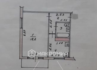 Продажа 1-комнатной квартиры, 32 м2, Казань, улица Шамиля Усманова, 19, Московский район