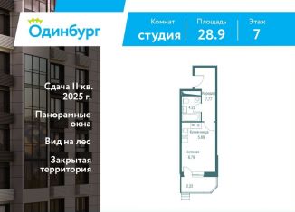 Продам квартиру студию, 28.9 м2, Одинцово