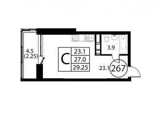 Квартира на продажу студия, 29.3 м2, Домодедово