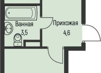 Однокомнатная квартира на продажу, 40 м2, Краснодар, Кореновская улица, 2к1, ЖК Кремлёвские Ворота