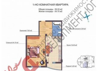 Продажа однокомнатной квартиры, 55 м2, Краснодар, Кожевенная улица, 28, ЖК Европейский