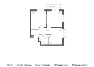 Продажа однокомнатной квартиры, 48.2 м2, Москва, жилой комплекс Алхимово, к3.1