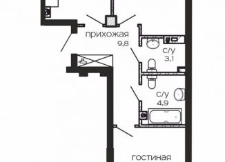 Продажа двухкомнатной квартиры, 69.9 м2, Ростов-на-Дону, улица Максима Горького, 295, Пролетарский район