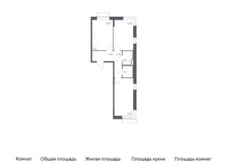 Продажа 2-комнатной квартиры, 57.2 м2, Москва, жилой комплекс Квартал Марьино, к1