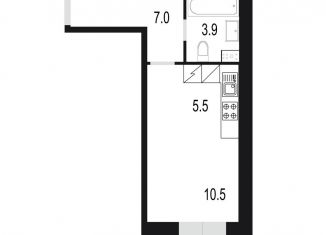 Продам 1-комнатную квартиру, 31 м2, Одинцово, жилой комплекс Союзный, к2, ЖК Союзный