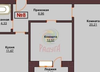 Продам 2-комнатную квартиру, 60.9 м2, село Ново-Талицы, Садовая улица, 3Д